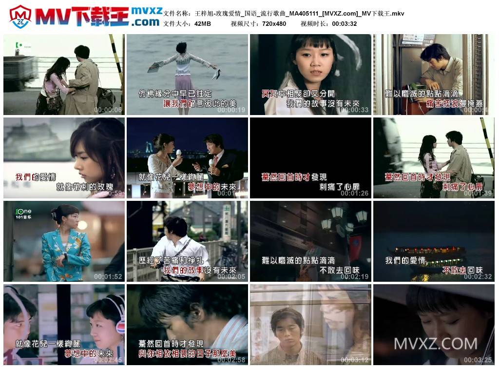 王梓旭-玫瑰爱情_国语_流行歌曲_MA405111